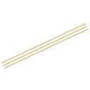 MECCANIXITY Brass Rods 2/5 Inch x 35 Inch Brass Solid Round Rod for Handle Pin DIY Craft Material Pack of 3