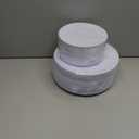 PULOTE 100PCS White Plastic Plates Disposable - Heavyweight 50 White Dinner & 50 Dessert/Salad Plates for Wedding, Party