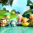 MINISO Winnie-The-Pooh Collection Rainy Season Figure Model Blind Box Random Design Box Toy Collectible Toy for Home Decor Birthday Gifts (Random One Figure)