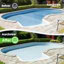 Automatic Pool Cover Pump, 1500GPH Submersible Sump Pump for Pool Draining, 25FT Power Cord, 2 Adapters, Available for Swimming Pool Covers, Swimming Pools, Fish Tanks, Ponds, Green