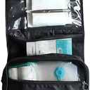 Exquisite Travel Bag for Ostomy and Colostomy Supplies - The Ultimate Choice for Post - Surgery Individuals, Featuring Hanging Setup and Stylish Covers Tailored for Women (Black)