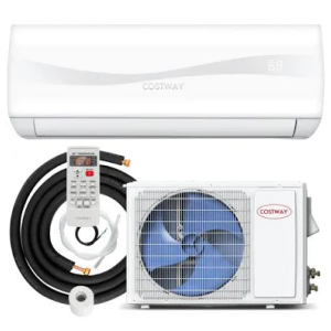 18000BTU Mini Split Air Conditioner& Heater, 19 SEER2 208-230V Wall-Mounted Ductless AC Unit Cools Rooms up to 1250 Sq. Ft, Energy Efficient