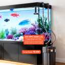 VEVOR 343GPH Canister Filter, 4-Stage External Aquarium Filter with Timed Light, Powerful Pump, Water Circulation Cleaning with Media for Large Fish Tanks & Aquariums Up to 125 Gallons, for Freshwater