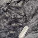 Dowin Heated Blanket King Size, Dual Controllers Faux Fur Electric Blankets, Tie-dye Plush Heating Blanket, Over-Heat Protect, 5 Heating Levels, Machine Washable (100"x 90" Grey)