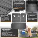 Cargo Mat Fit 2024 2025 2026 Chevrolet Traverse 7/8 Seats (NO Limited) & 2024-2026 GMC Acadia & 2025 2026 Buick Enclave All Weather Trunk Liner Cargo Liner Chevy Traverse Accessories