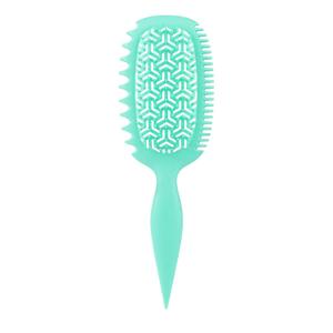 Curly Hair Brushcurl combVented Hair Brush for DetanglingSuitable for All curly hoip, Shaping and Defining Curls For Women and Men Less Pulling (Green)