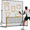 MR Pickleball Rebounder 6x6, Adjustable Angle & Height Pickleball Rebounder, Tennis Rebound Net, Pickleball Solo Training Equipment for Dinks Volleys Accuracy Coordination Kitchen Control