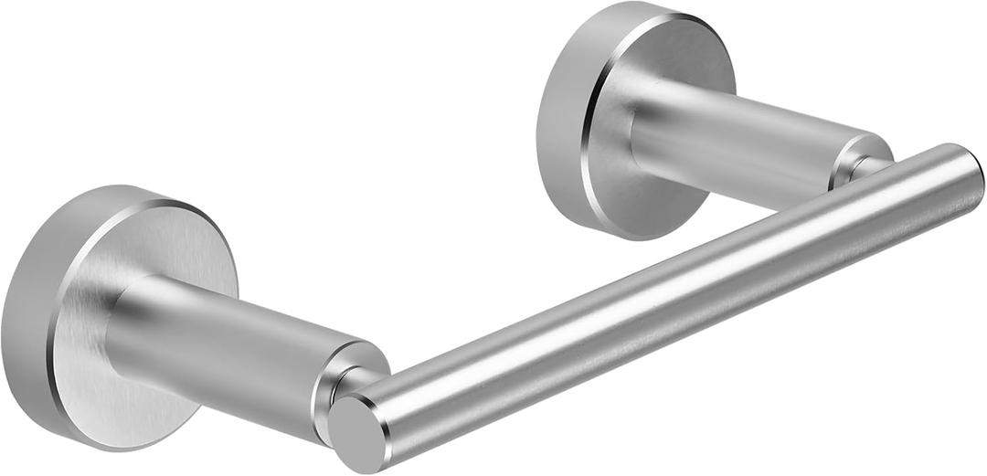 Cobbe Double Post Magnetic Suction Brushed Nickel Silver Toilet Paper Holder, Bathroom Toiler Paper Holder Wall Mount, Space Aluminum Toilet Paper Roll Holder for Bathroom, Rv Cobbe Double Post Magnetic Suction Brushed Nickel Silver Toilet Paper Holder, Bathroom Toiler Paper Holder Wall Mount, Space Aluminum Toilet Paper Roll Holder for Bathroom, Rv