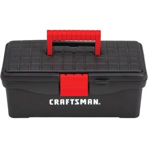 CRAFTSMAN Tool Box, Lockable, 13 in., Red/Black (CMST13004)