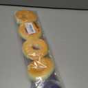 Aliceset 4 Pcs Halloween Costume Set Include Bandanas Sleeves Donut Props Wooden Stick for Adult Halloween Cosplay Party Dark Purple