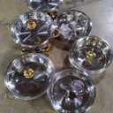 Chafing Dishes for Buffet Set: 100% Pre-Installed Chafers for Catering - Round Chafing Dish Buffet Set with Lids | Chafers and Buffet Warmers Sets | Serving Food Warmer | Chafers Servers Sets (4 pack)