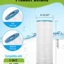 Pool Filter Cartridge Replacement for Unicel C-8412, Hayward C1200, CX1200RE, Filbur FC-1293, PA120, 23-5/16 x 8-15/16, Pack of 1