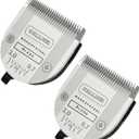 [2 Pack] 5-in-1 Replacement Clipper Blade, Detachable & Adjustable Dog Grooming Blade Compatible with Wahl Arco, Bravura, Chromado, Creativa, Figura, Motion & SuperGroom (Silver)