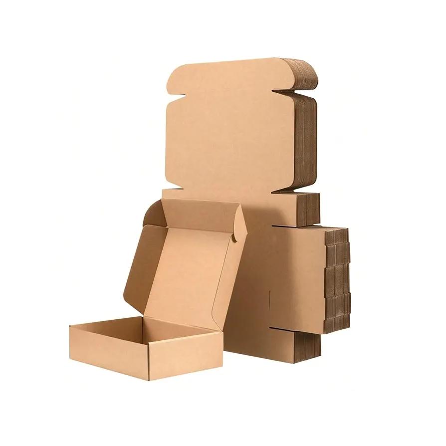 12x9x4 Shipping Boxes Set of 20, Brown Corrugated Cardboard Packaging Box for Small Business