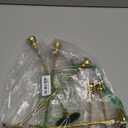 Gold Candleholders for Taper Candlesticks Plus Candle Snuffer – Dining Table Décor Centrepiece - Brass Candelabra Candlestick Holder - Gold Décor for Home Weddings Celebrations Events (Set of 6 Pcs)