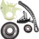 HiSport Engine Oil Pump Timing Drive Chain Set - Compatible with BMW 320i 328i xDrive 428i 528i X1 xDrive28i X3 xDrive28i X4 xDrive28i - Replace 11417605366 11417605367