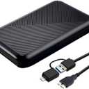 Ultra Slim Portable External Hard Drive USB 3.0 HDD Storage for PC, Mac, Laptop, PS4, Xbox one (1TB)