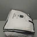 Goose Feather Down Fiber Comforter King Size, Premium All Season Fluffy Duvet Insert, 100% Cotton Hotel Bedding Comforter Medium Warmth Duvet Insert (106 x 90in, White)