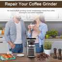 DBM-8GC Grind Chamber With Lid for Cuisinart Burr Coffee Grinder DBM-8P1, Removable Grind Chamber for Food Processor Replacement Parts