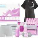 Frida Mom 15pc Labor & Postpartum Kit Gift Set for Baby Showers & Mom to Be, Includes Peri Bottle, Nursing Gown, Disposable Underwear, Ice Maxi Pads, Pad Liners, Perineal Foam, Socks & Toiletry Bag