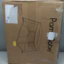 Pamo Babe Travel Crib Lightweight Baby Playard with Mattress Compact Play Yard with Detachable Legs (Black)