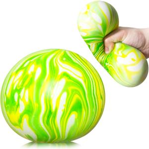 Giant Dough Balls Fidget Toy - Stretchy Jumbo Stress Balls for Kids and Adults - Pull and Squeeze Sensory Ball Squishy Toys, 2025 Novelty Stress Relief Balls for ADHD, ADD, Autism (Green)