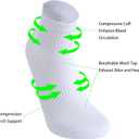 Womens Anti Odor Blister Proof Seamless Breathable Cotton Thin Quarter Crew/Ankle Daily Socks, Size 6-10 (Medium)