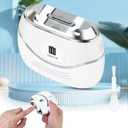 Electric Nail Clipper - Automatic Baby Electric Nail Clipper with Battery, Nails Trimmer-Safety Nail Polisher 2 in 1 Design Nail Clip Storage for Adults, Seniors, Babies and Children