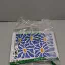 Cute Spiral Notebook journal A4 Aesthetic Pretty Design for Women Girls Kawaii with Pocket, 8.5 x 11 inch, Lined, Blue Flower