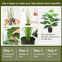 Guheake 28" Fake Plants Large, Artificial Floor Faux Monstera Plant with Planter for Home Office Decor Indoor
