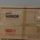 20" x 30" Pivot Rectangle Bathroom Mirror Tilting Beveled Black Metal Framed Vanity Mirrors for Wall, Tempered Glass