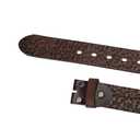 HQZBPT Men's Full Grain Leather Belt Vintage Distressed Style with Snap-On Strap 1 1/2" One Piece Leather no buckle (Coffeecolor, XL-47 for 41" waist) (XL)