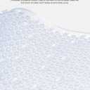 OTHWAY Non Slip Grassy Bathtub Mat : 25.6X13.4 inches Sturdy But Soft Bath Mat_Quick Drain Shower Floor Mat with Soft Bristles for Scrubbing Feet (Clear)
