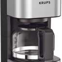 KRUPS Simply Brew Compact 5 Cup Coffee Maker: Stainless Steel Design, Pause & Brew, Keep Warm, Reusable Filter, DripFree Carafe