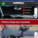 for Mazda CX5 Foldable Windshield Sun Shade for 2016 2015 2014 2013 Mazda CX-5 CX5 Custom-Fit Car Windshield Cover Sunshade UV Protector, Auto Window Shades for Front Windscreen Accessories