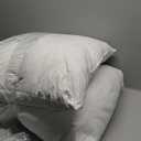 24x24 Euro Throw Pillow Inserts-Down Feather Pillow Inserts-Cotton Fabric-Set of 2-White.