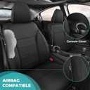 HRV Seat Covers for Honda HRV Sport,EX,EXL,Touring 2019 2020 2021 2022, 1:1 Custom Leather Car Seat Cover Full Set Waterproof - Black