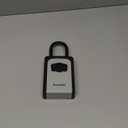 Puroma Lock Box, Large Key Lock Box Resettable Combination Code Lockbox, Portable Wall Mount Lockbox Security Safe Box for Outside Outdoor Home Office Door Handle House Key, Gray (1 Pack) (Grey)