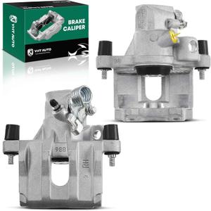YHTAUTO Rear Disc Brake Calipers without Bracket Replacement for Focus 2007-2011, S40 2004-2011, Mazda 3 2004-2009, C30 2008-2013, C70, V50, 3 Sport, Rear Driver Passenger Caliper Assembly Set of 2