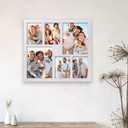 Collage Picture Frame 5x7 and 8x10 Photos -Large Size 6 Openings White Picture Frame Wall Decor for Wall Mounting Vertically or Horizontally - Home and Family Display 5x7 and 8x10