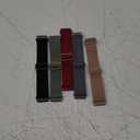 5 Pack Stretchy Nylon Watch Band Compatible with Garmin Venu 3/2/4 45mm/Forerunner 265/255 46mm/570 47mm/Vivoactive 4,22mm Soft Adjustable Sports Replacement Strap for Amazfit Bip 5/6/Balance 2 (Black/Rose Pink/Cactus/Red/Deep Gray)