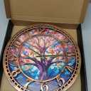 WANGIRO Tree of Life Wall Clock 12inch Silent Movement Non-Ticking Clock Precise Timekeeping Wall Clock Suitable for Living Rooms Bedrooms Offices Ideal for Home Decor Gifts Antique Copper