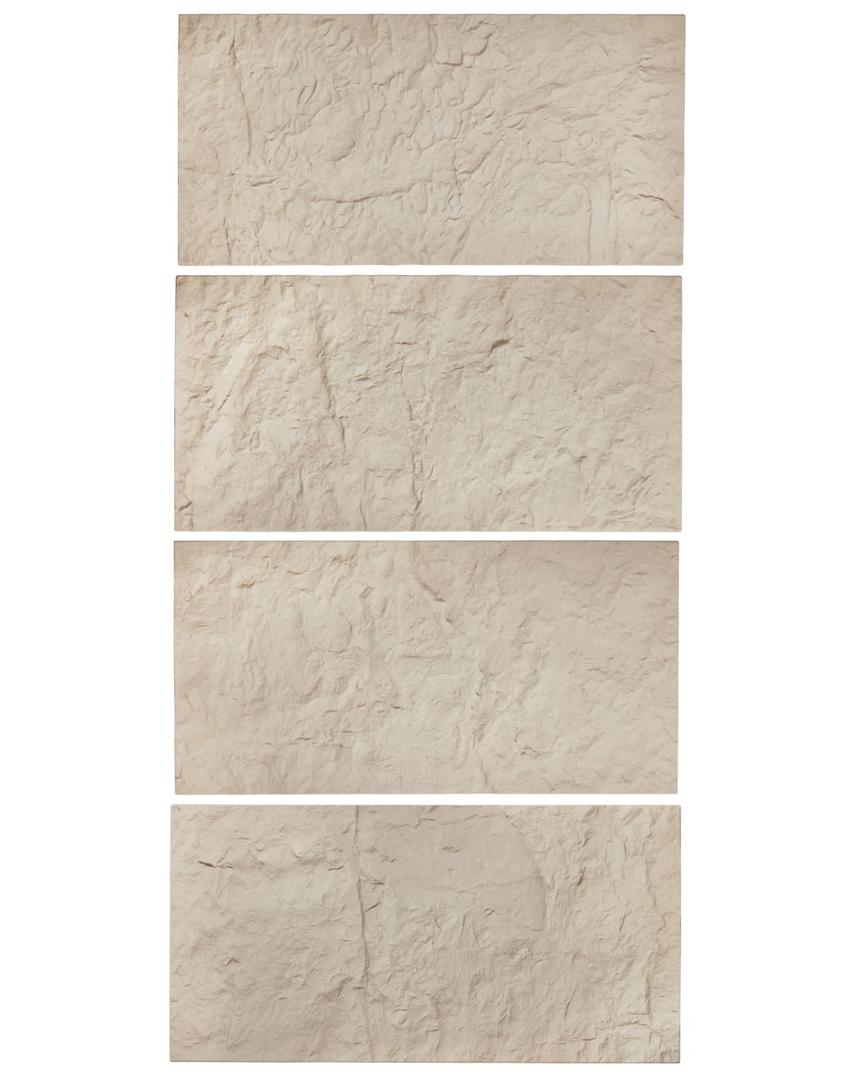 VEVOR 3D Wall Panels, 4 Pack 48 x 24 in PU Natural Stone Imitation Wall Art Tiles, 32 Sq.Ft Coverage Accent Wall Panel, Interior Home Decor for Ceiling, Bedroom, Living & Gaming Room, Stone Yellow