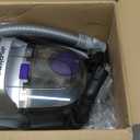 Aspiron Canister Vacuum Cleaner, 40Kpa Bagless Vacuum Cleaners, 4QT Large Dust Cup, Double HEPA Filter, Retractable Cord, 1600W Lightweight Vacuum Cleaner with 5 Tools for Hard Floors, Violet