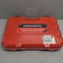 Socket Set 3/8" Drive Impact Socket Set,48-Piece 6 Point Deep,Standard SAE and Metric CR-V Steel Sockets with extension bar (Metric and SAE, 3/8" Socket Set, 48pcs)