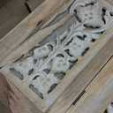 Lightnpro Handmade Wooden Coffee Table - Rectangular Foldable Table with Storage,Intricate Carving, Modern & Contemporary Home Dcor, Compact Living Room Furniture  36 Inch White Wash Finish