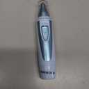 Ear and Nose Hair Trimmer Clipper - 2026 Professional Painless Eyebrow & Facial Hair Trimmer for Men Women, Battery-Operated Trimmer with IPX7 Waterproof, Dual Edge Blades for Easy Cleansing Blue