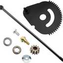 938-05078 Steering Rod Shaft & 617-04094 Steering Gear Kit Contain 941-0656A Gear Bushing & 948-0389 Steering Rod Cap Washer and Screw Compatible with MTD, Troy-Bilt, Cub Cadet, Craftsman Lawn Mower