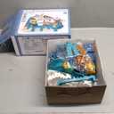 TEMI Boys Dinosaur Race Track Playset, Kids Car Garage Parking Adventure Toy with 10 Mini Cars, Educational Toy Ramp Playset for 3 4 5 7 8 Year Old Toddler Boys Preschool Girls