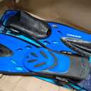 Cressi Adult Adjustable Snorkeling Fins with Ultra Resistant Buckles, Very Light, Ideal for Traveling - Tonga: Designed in Italy, L/XL